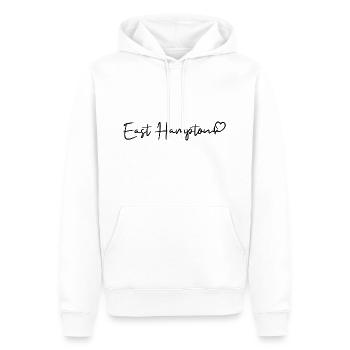 East Hampton heartbeat - Men’s Premium Organic Hoodie - white - Front - Nico (187cm)
