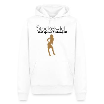 Stöckelwild - Männer Premium Bio Hoodie - Weiß - Vorne - Nico (187cm)
