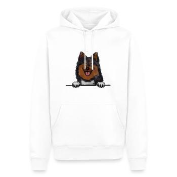Finnischer Lapphundhund für spähende Hundeliebhaber - Männer Premium Bio Hoodie - Weiß - Vorne - Nico (187cm)