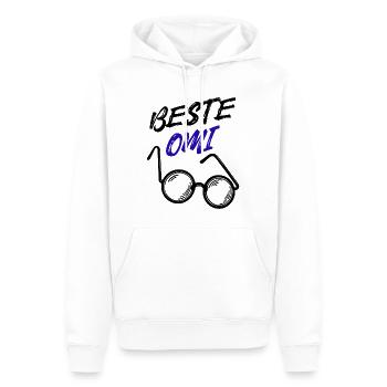 Oma Großmutter Beste Omi Brille Statement - Männer Premium Bio Hoodie - Weiß - Vorne - Nico (187cm)