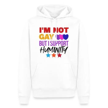 Lgbt Gay Equality Statement Sexuality - Men’s Premium Organic Hoodie - white - Front - Nico (187cm)