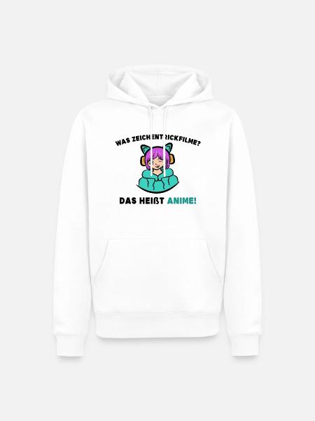 Manga Popkultur Statement Anime Japanisch - Männer Premium Bio Hoodie - Weiß