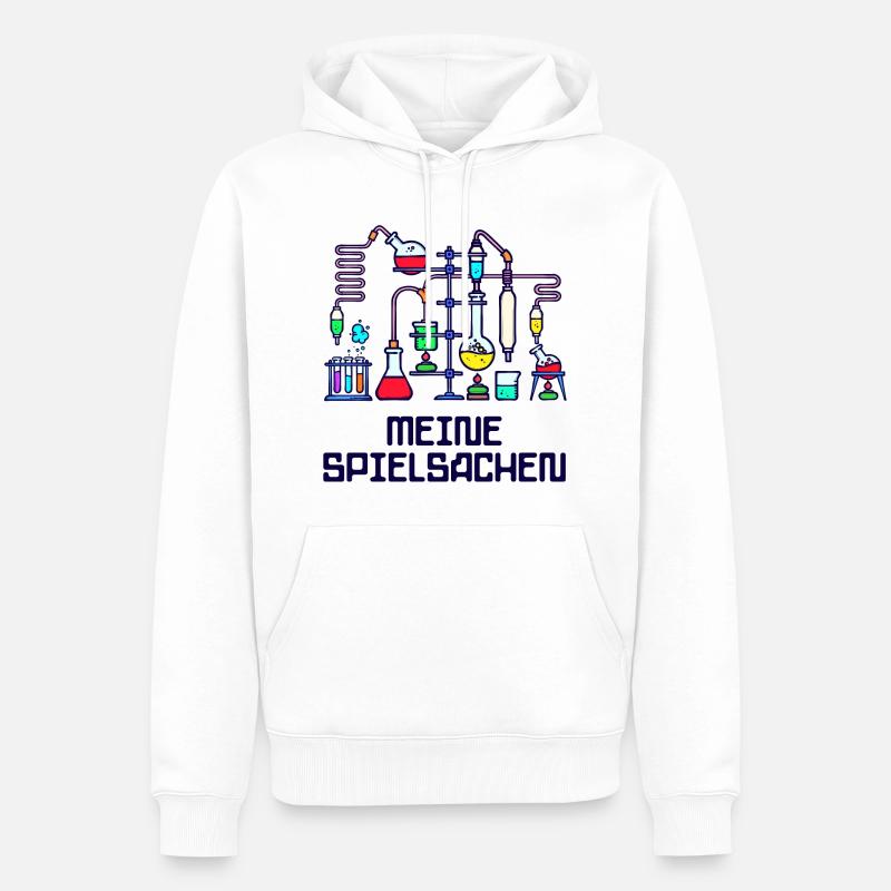 Beruf Wissenschafter Statement Workaholic Karriere - Männer Premium Bio Hoodie - Weiß