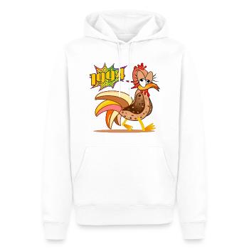 Hühner 1994 - 32. Geburtstag - Männer Premium Bio Hoodie - Weiß - Vorne - Nico (187cm)