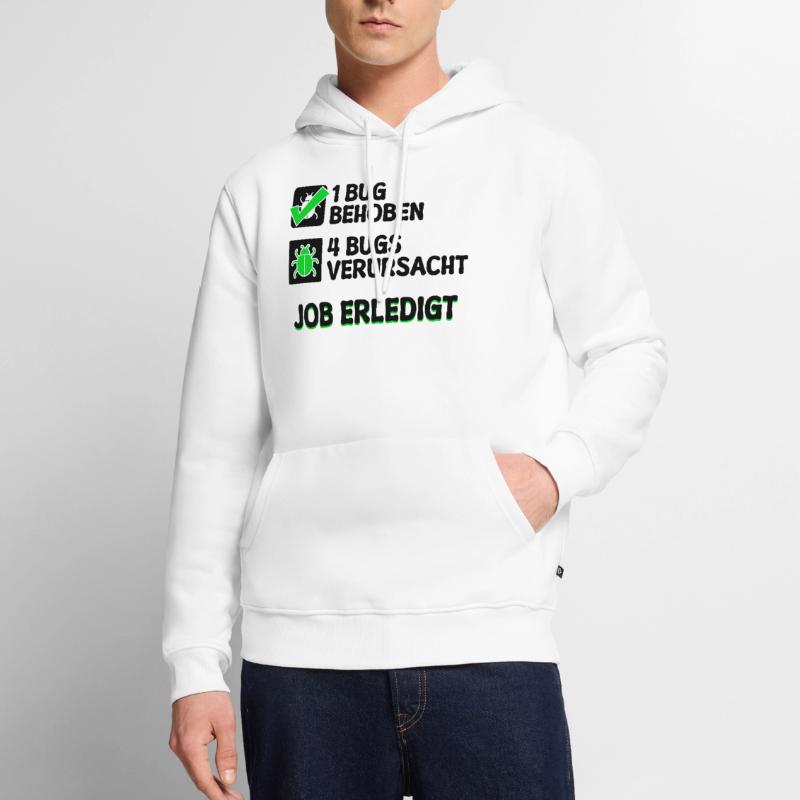 Open Source Bugfixing Bugs Developer Programmier Männer Premium Bio Hoodie