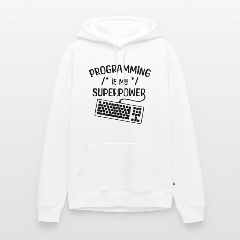 Computer Freak Statement Developer Programmer Men’s Premium Organic Hoodie