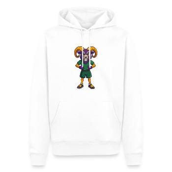 Ram Lustige Kawaii Cartoon Figur Clipart - Männer Premium Bio Hoodie - Weiß - Vorne - Nico (187cm)
