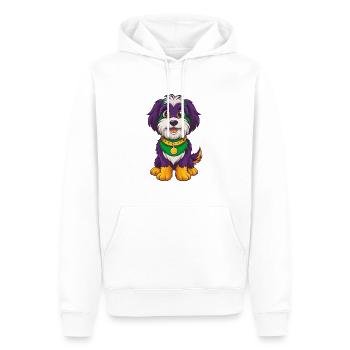 Havanese Dog Funny Kawaii Cartoon Character - Men’s Premium Organic Hoodie - white - Front - Nico (187cm)