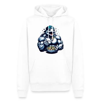 Pelmeni Power Schildkröte Geschenk - Männer Premium Bio Hoodie - Weiß - Vorne - Nico (187cm)