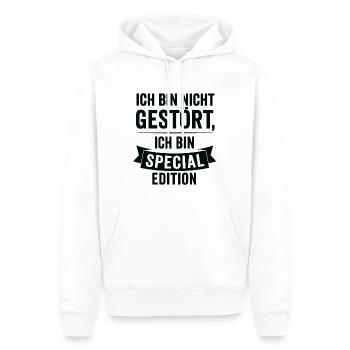 Je suis édition spéciale - Sweat à capuche Premium bio Homme - blanc - Devant - Nico (187cm)