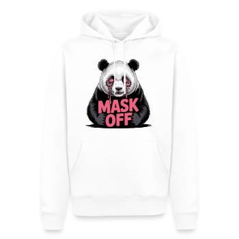 Maske aus Panda - Männer Premium Bio Hoodie - Weiß - Vorne - Nico (187cm)