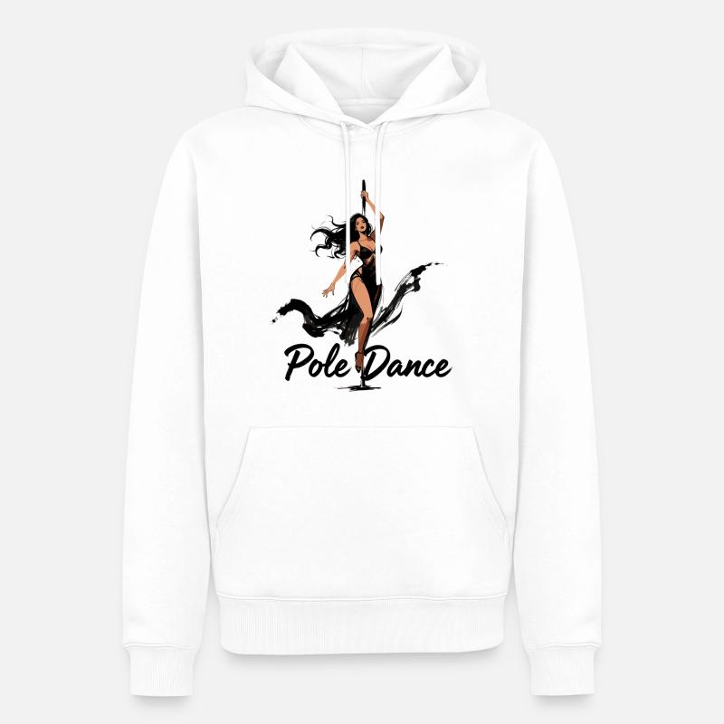 Pole Dance Poledancerin ästhetisch Geschenk - Männer Premium Bio Hoodie - Weiß
