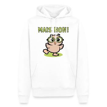 Aber keine Hühner - Männer Premium Bio Hoodie - Weiß - Vorne - Nico (187cm)