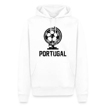 Portugal Football - Sweat à capuche Premium bio Homme - blanc - Devant - Nico (187cm)