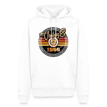 30e anniversaire du millésime 1996 - Sweat à capuche Premium bio Homme - blanc - Devant - Nico (187cm)