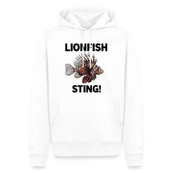 Lionfish Danger Sting Flying Lionfish Black - Men’s Premium Organic Hoodie - white - Front - Nico (187cm)