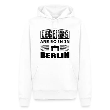 Die Berliner Legenden - Männer Premium Bio Hoodie - Weiß - Vorne - Nico (187cm)