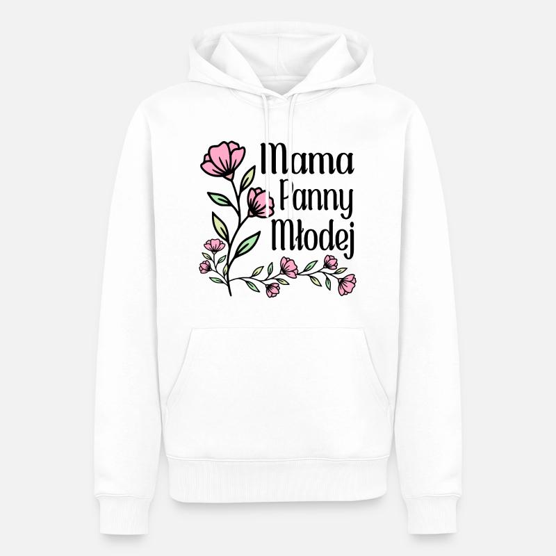 Mutter der Braut - Männer Premium Bio Hoodie - Weiß