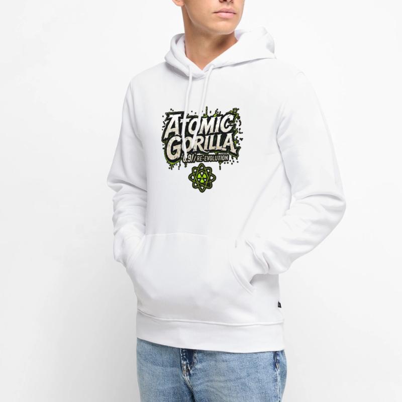 Réévolution du gorille atomique Sweat à capuche Premium bio Homme
