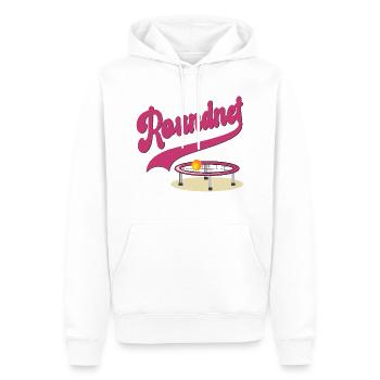 Roundnet Set - Männer Premium Bio Hoodie - Weiß - Vorne - Nico (187cm)