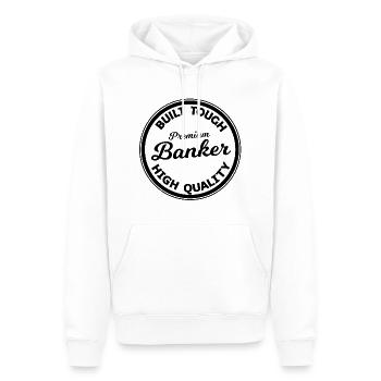 Banker Fanshirt - Männer Premium Bio Hoodie - Weiß - Vorne - Nico (187cm)