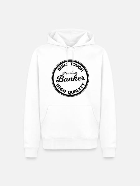 Banker Fanshirt - Männer Premium Bio Hoodie - Weiß