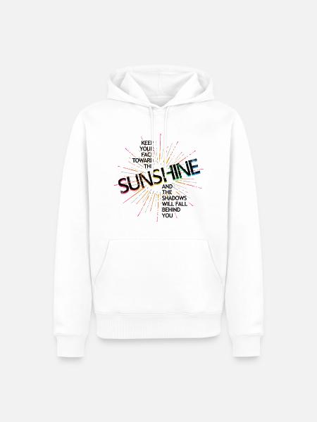 Sunshine - Männer Premium Bio Hoodie - Weiß