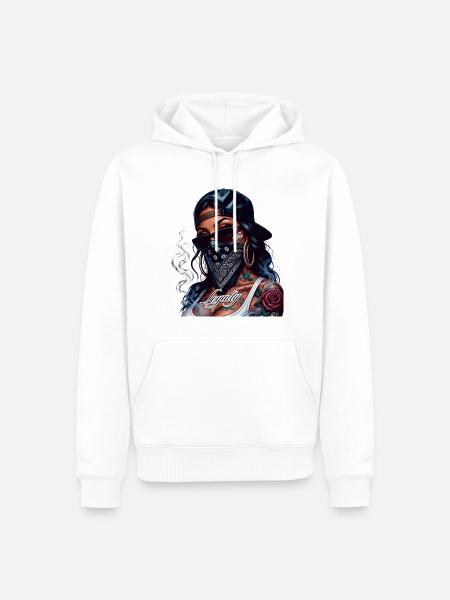 Loyalität im Straßenstil - Männer Premium Bio Hoodie - Weiß