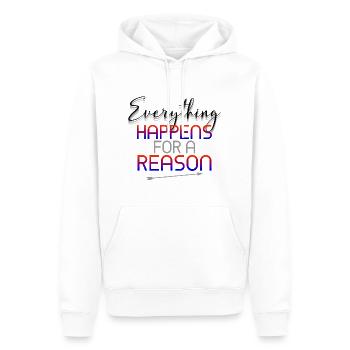 reason - Männer Premium Bio Hoodie - Weiß - Vorne - Nico (187cm)