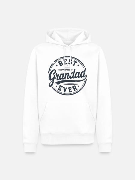 Bester Opa aller Zeiten - Männer Premium Bio Hoodie - Weiß