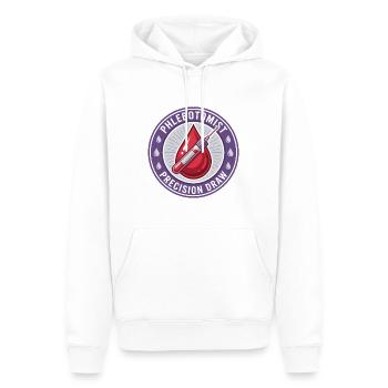 Phlebotomist Blutentnahme-Röhrchen-Abzeichen-Geschenk - Männer Premium Bio Hoodie - Weiß - Vorne - Nico (187cm)