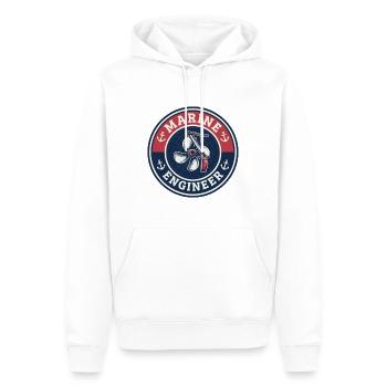 Vintage-Schraubenanker des Schiffsschiffs - Männer Premium Bio Hoodie - Weiß - Vorne - Nico (187cm)