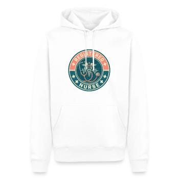 Stethoskop für Vintage Registered Nurse Caduceus Top - Männer Premium Bio Hoodie - Weiß - Vorne - Nico (187cm)