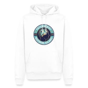 Psychiater Wiederherstellung des Gleichgewichts-Geistesabzeichens Geschenk - Männer Premium Bio Hoodie - Weiß - Vorne - Nico (187cm)