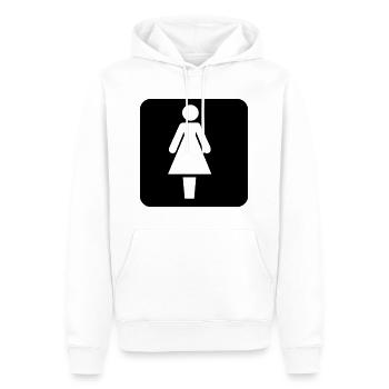 Frauen Symbol - Männer Premium Bio Hoodie - Weiß - Vorne - Nico (187cm)