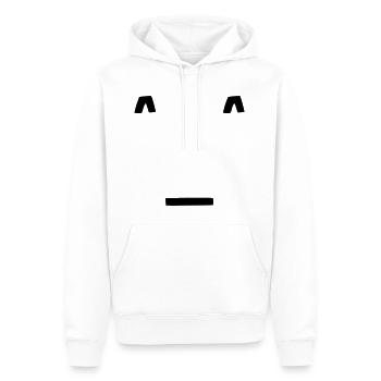 ^_^ / HAPPY - EMOJI - Männer Premium Bio Hoodie - Weiß - Vorne - Nico (187cm)