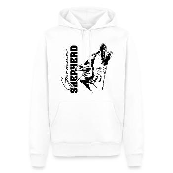German Shepherd Dog Portrait Dog Wilsigns - Men’s Premium Organic Hoodie - white - Front - Nico (187cm)