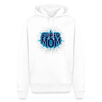 maman - Sweat à capuche Premium bio Homme - blanc - Devant - Nico (187cm)