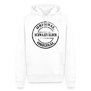 Original Schwarzwälder - geprüft - - Männer Premium Bio Hoodie - Weiß - Vorne - Nico (187cm)