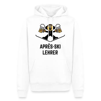 Après-Ski Lehrer (Bier / Karikatur / 3C) - Männer Premium Bio Hoodie - Weiß - Vorne - Nico (187cm)