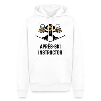 Après-Ski Instructor (Bier / Karikatur / 3C) - Männer Premium Bio Hoodie - Weiß - Vorne - Nico (187cm)