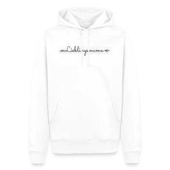 Maman préférée Meilleure maman qui dit cadeau - Sweat à capuche Premium bio Homme - blanc - Devant - Nico (187cm)