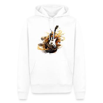 E-Gitarre Splash Gitarrist Musik Instrument Rock - Männer Premium Bio Hoodie - Weiß - Vorne - Nico (187cm)