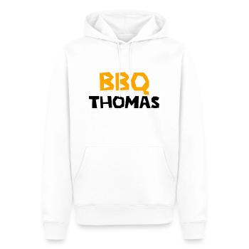 Thomas BBQ Master - Men’s Premium Organic Hoodie - white - Front - Nico (187cm)