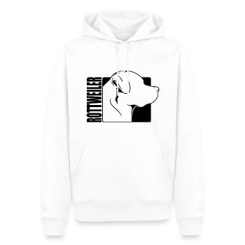 Rottweiler Profil Chiens Chien Wilsigns - Sweat à capuche Premium bio Homme - blanc - Devant - Nico (187cm)