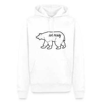Eisbär Zeichnung - Männer Premium Bio Hoodie - Weiß - Vorne - Nico (187cm)