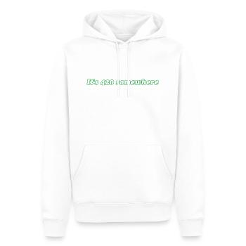 It's 420 somewhere - Männer Premium Bio Hoodie - Weiß - Vorne - Nico (187cm)