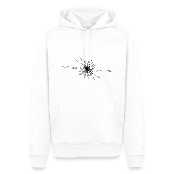 Vector Sternen Nova Explosion - Männer Premium Bio Hoodie - Weiß - Vorne - Nico (187cm)