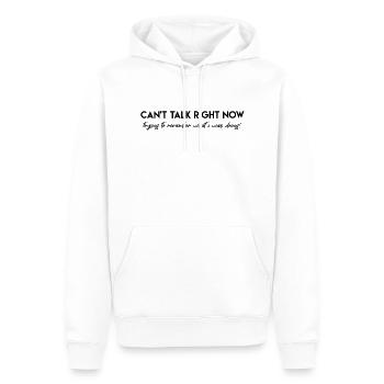 ADHD - Men’s Premium Organic Hoodie - white - Front - Nico (187cm)