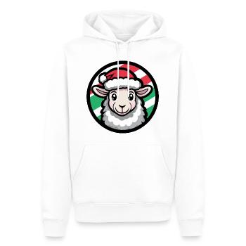 Schaf Weihnachten Tier - Männer Premium Bio Hoodie - Weiß - Vorne - Nico (187cm)